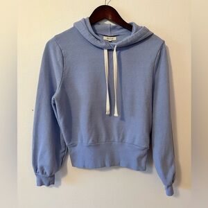 Madewell Women’s Bubble-Sleeve Hoodie Crop Sweatshirt Sweater Small